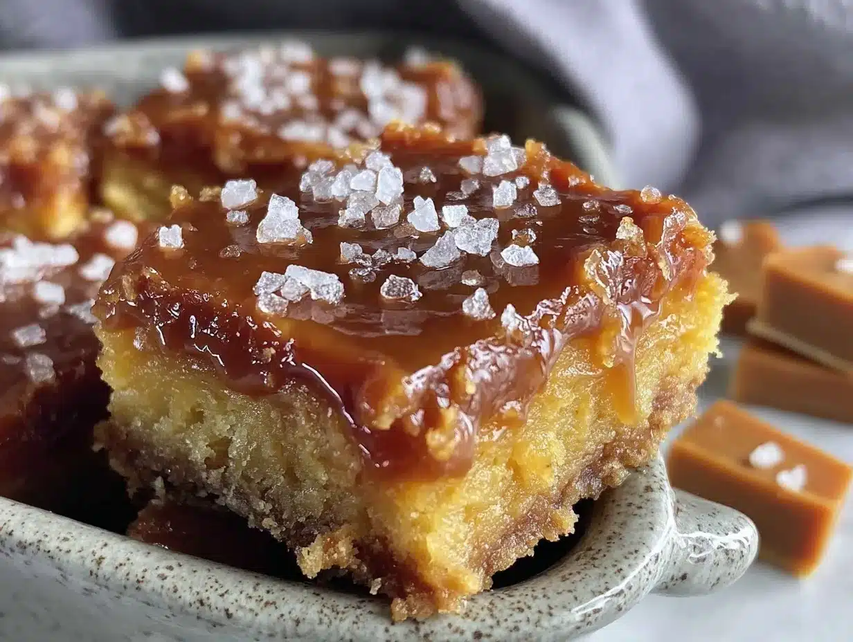 salted caramel dessert preparation steps