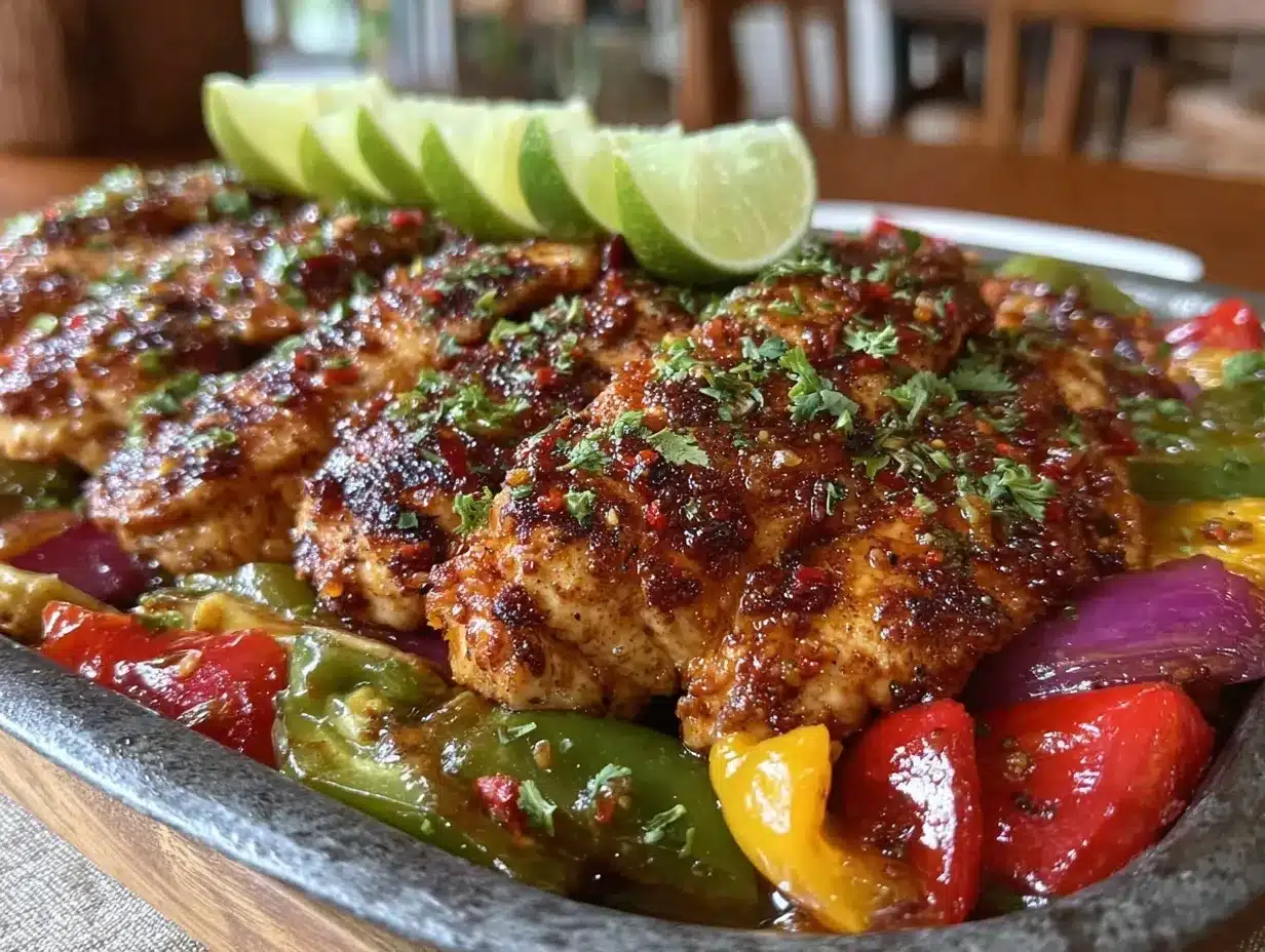 Sheet Pan Fajita Chicken preparation steps
