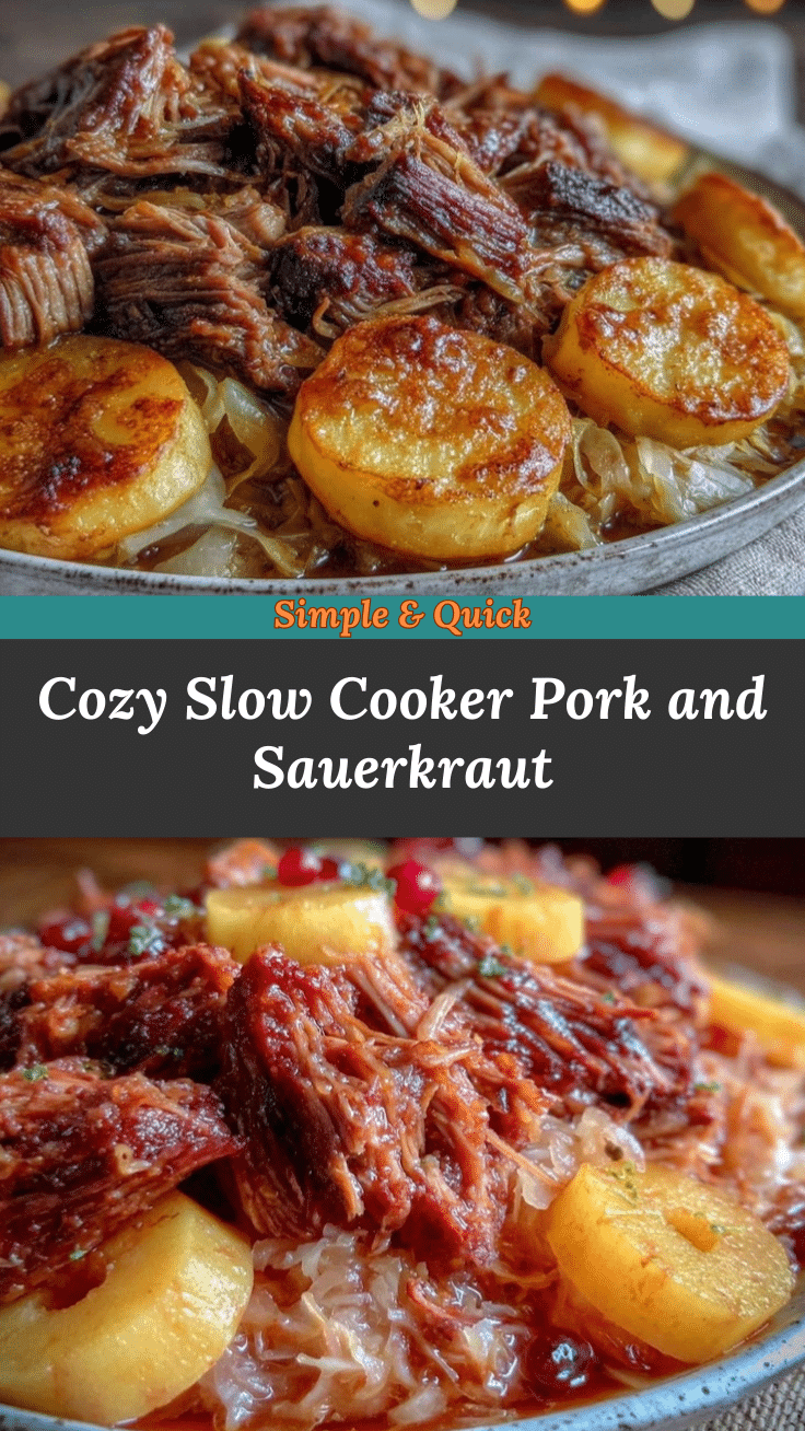 slow cooker pork and sauerkraut with apples recipe