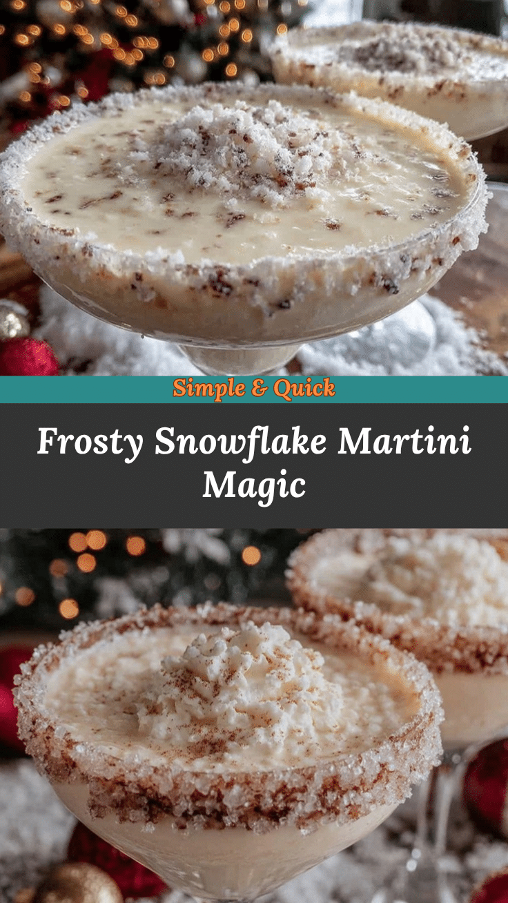 Snowflake Martini recipe
