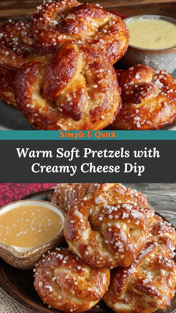 soft pretzels with cheese dip recipe
