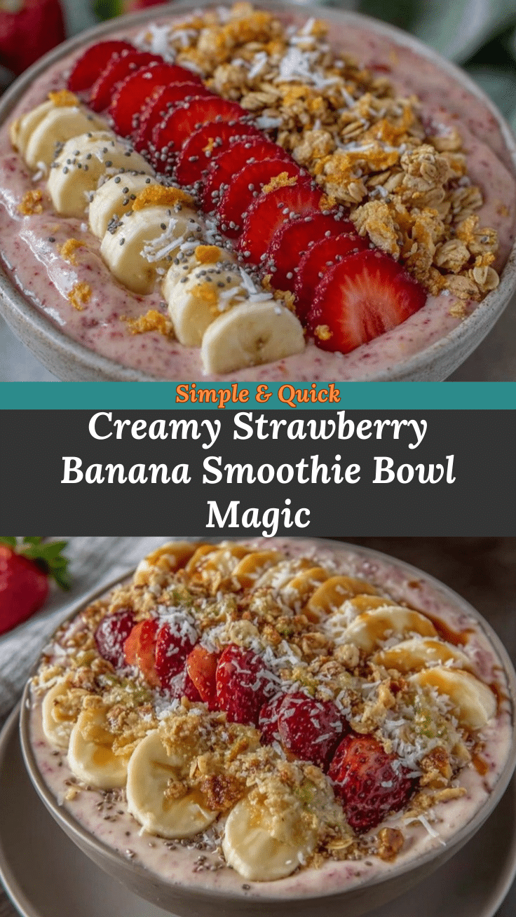 strawberry banana smoothie bowl recipe