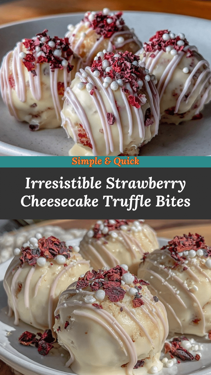 strawberry cheesecake truffle balls recipe