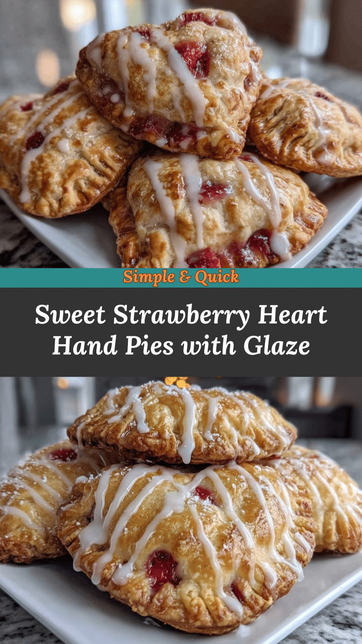 strawberry heart hand pies recipe
