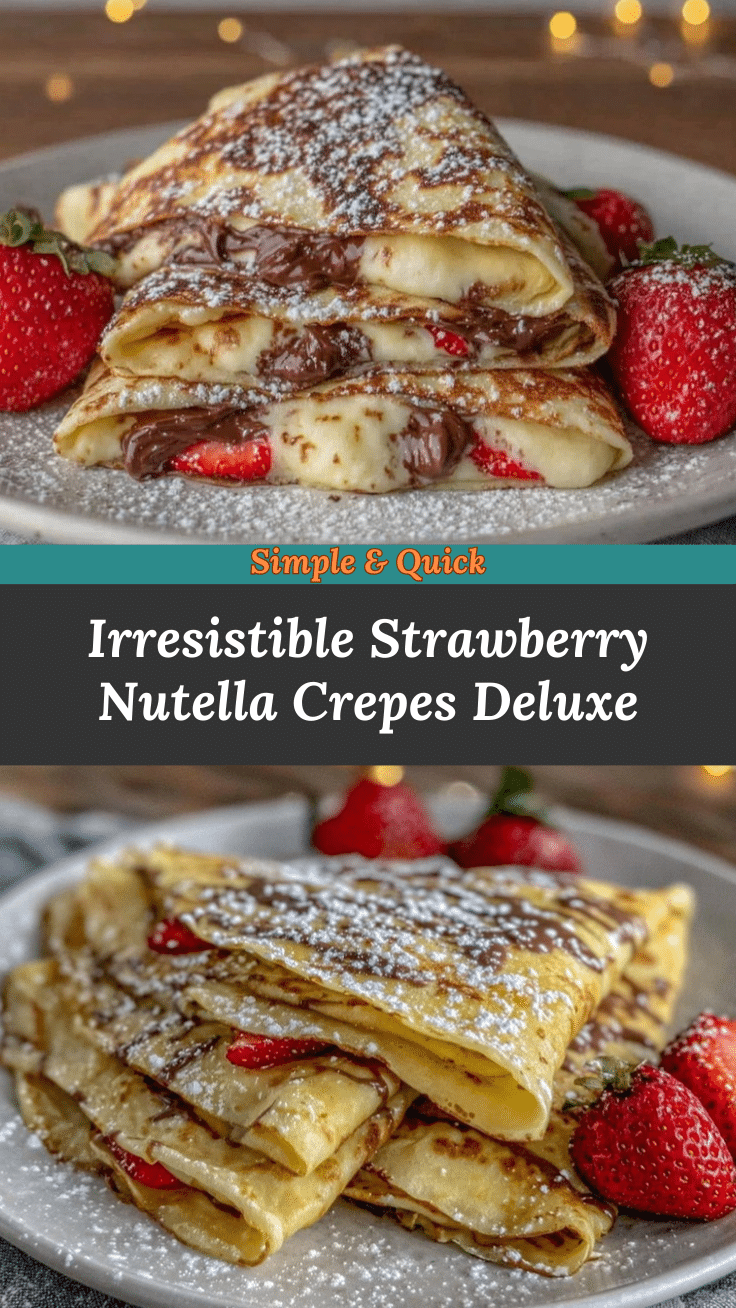 strawberry Nutella crepes recipe
