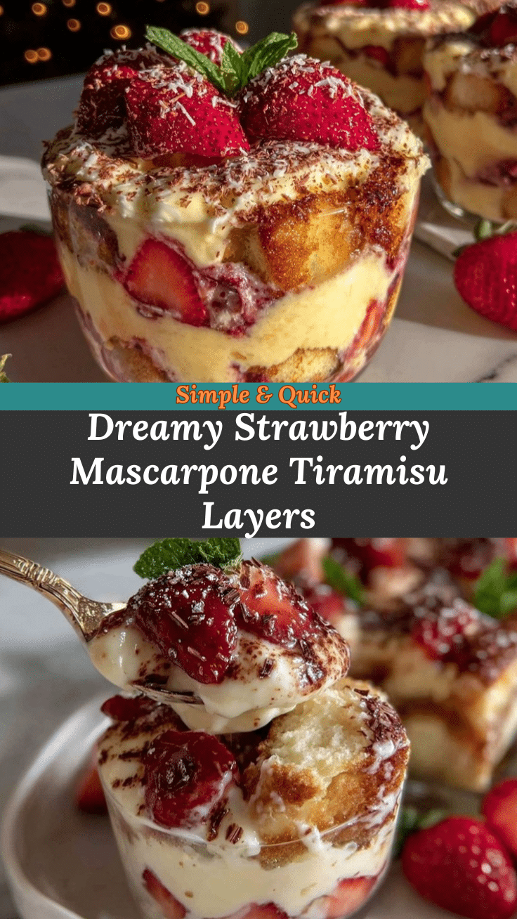 Strawberry tiramisu recipe