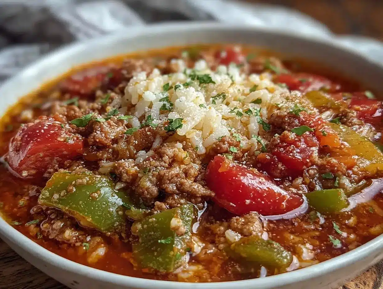 stuffed pepper soup preparation steps