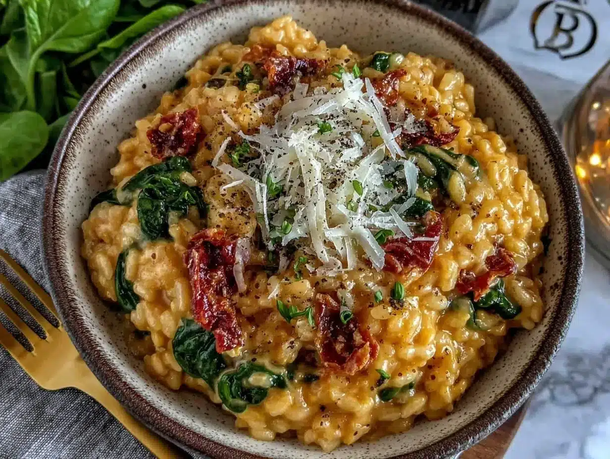 sun-dried tomato risotto preparation steps