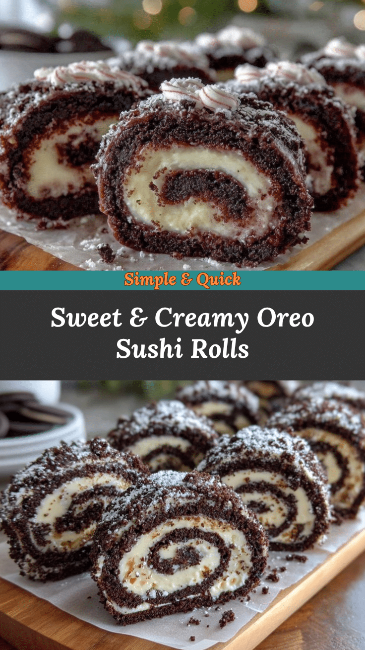 Sweet Oreo Sushi Rolls recipe