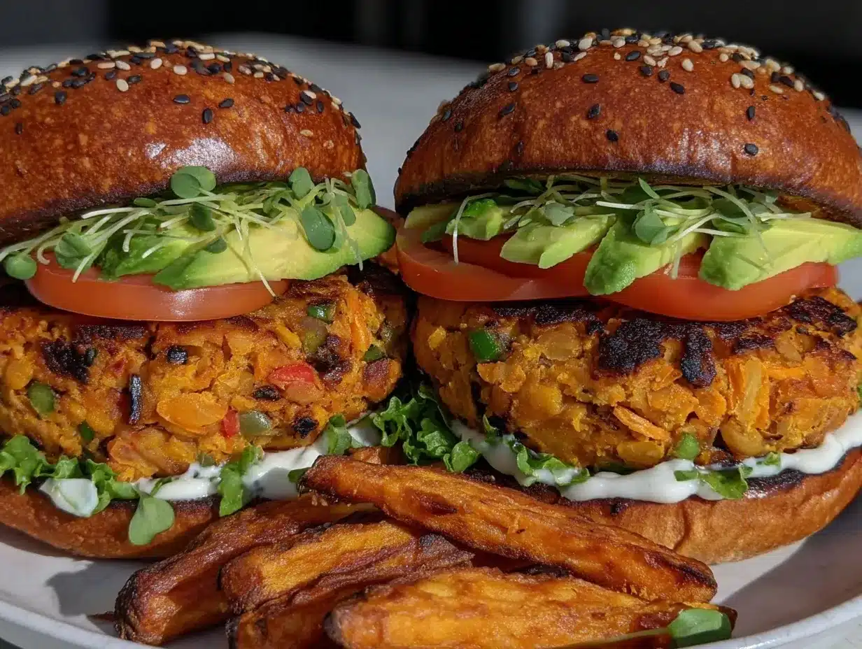 sweet potato black bean veggie burgers preparation steps