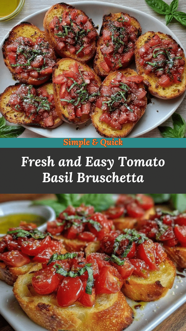 Tomato Basil Bruschetta recipe