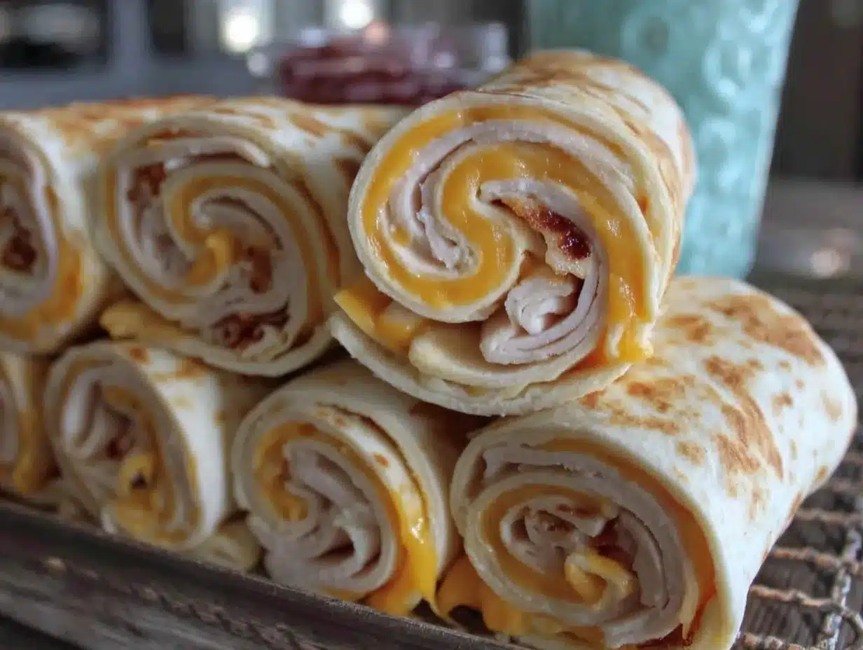 turkey and cheese roll-ups preparation steps