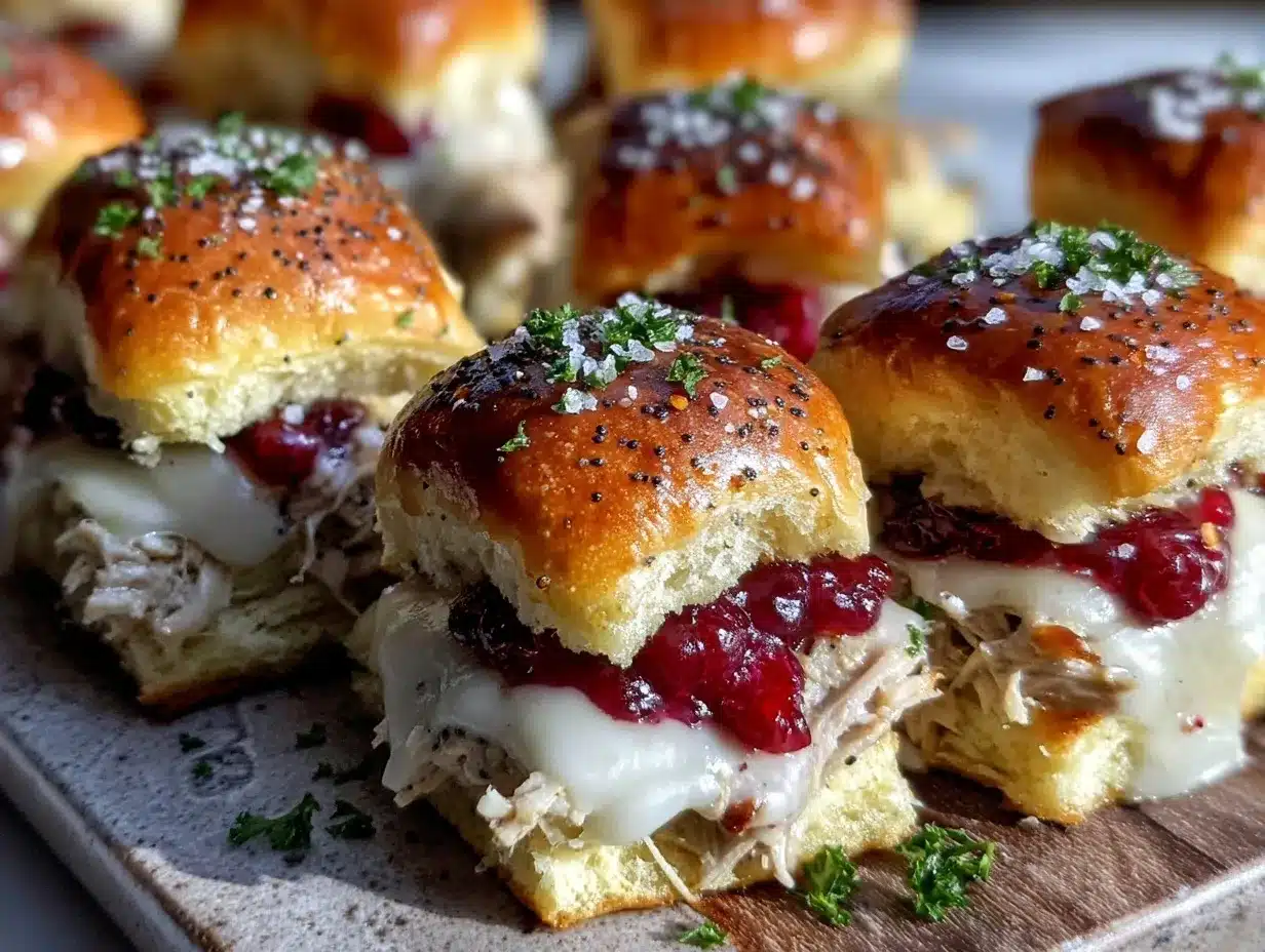 Turkey Cranberry Sliders preparation steps