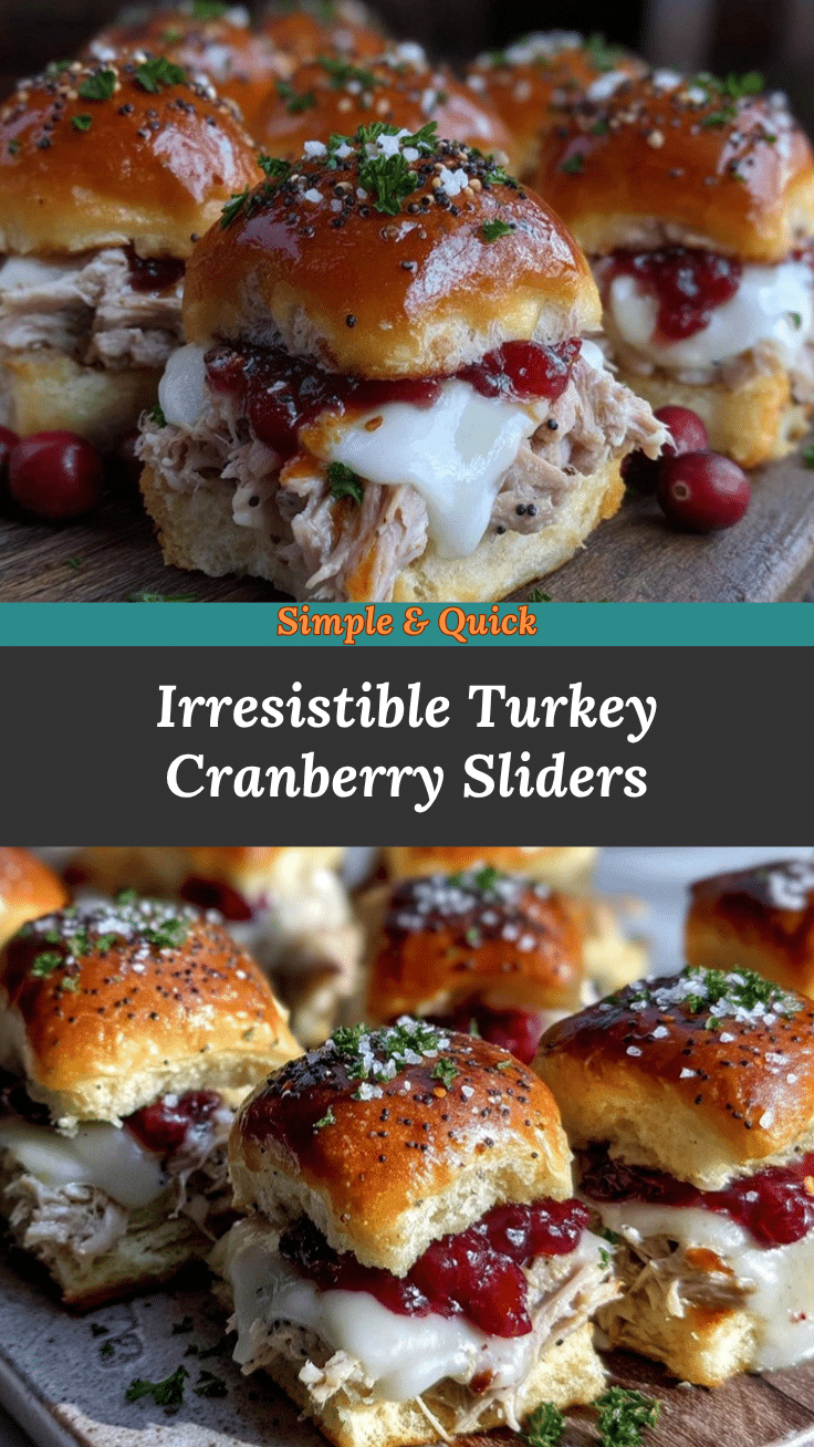 Turkey Cranberry Sliders recipe