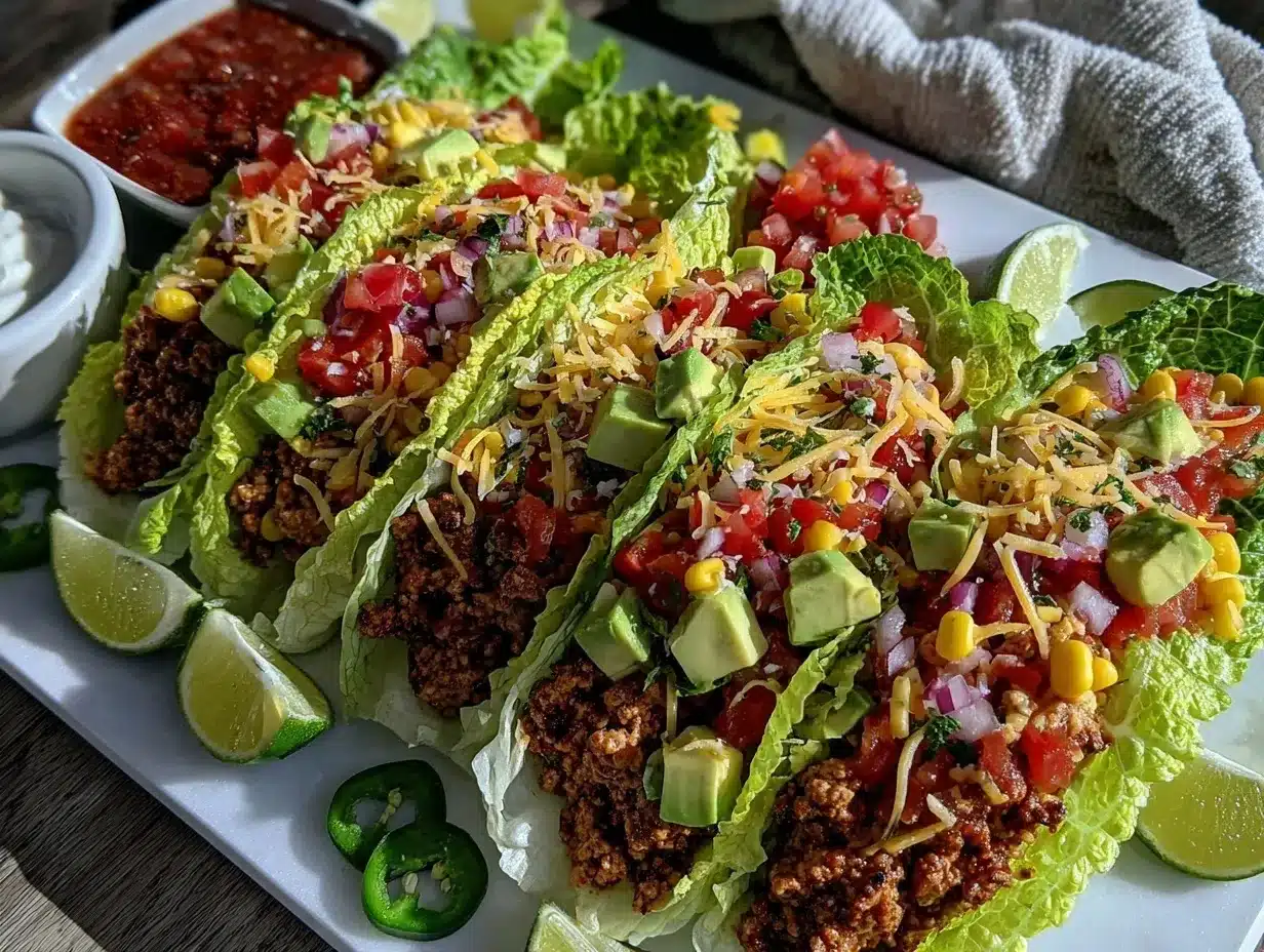 turkey taco lettuce wraps preparation steps