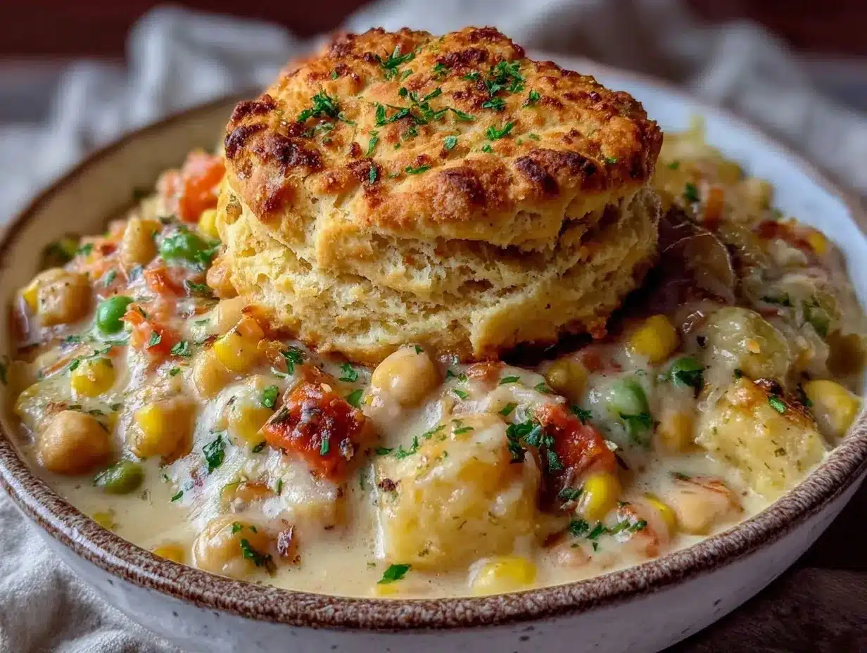 vegan chickpea pot pie preparation steps