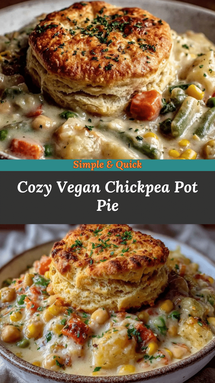 vegan chickpea pot pie recipe