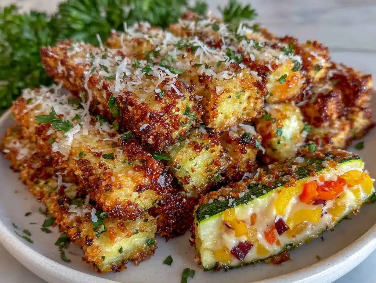 air fryer parmesan veggie sticks preparation steps