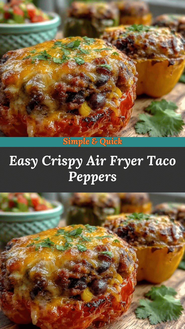 air fryer taco-stuffed peppers recipe