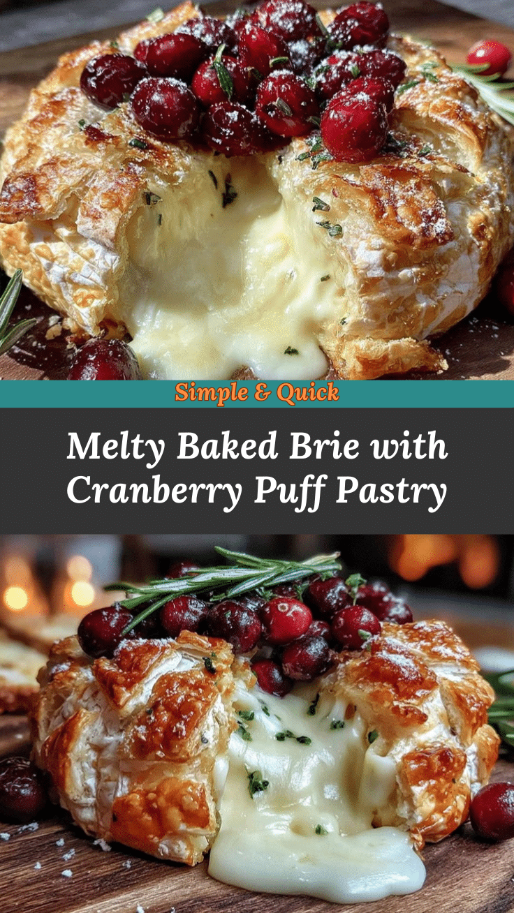 baked brie with cranberries recipe