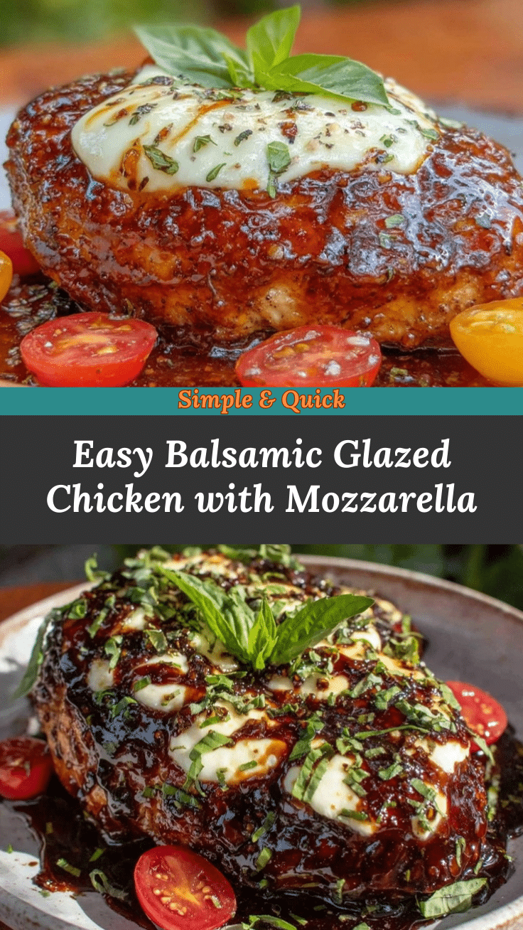balsamic glazed chicken with mozzarella recipe