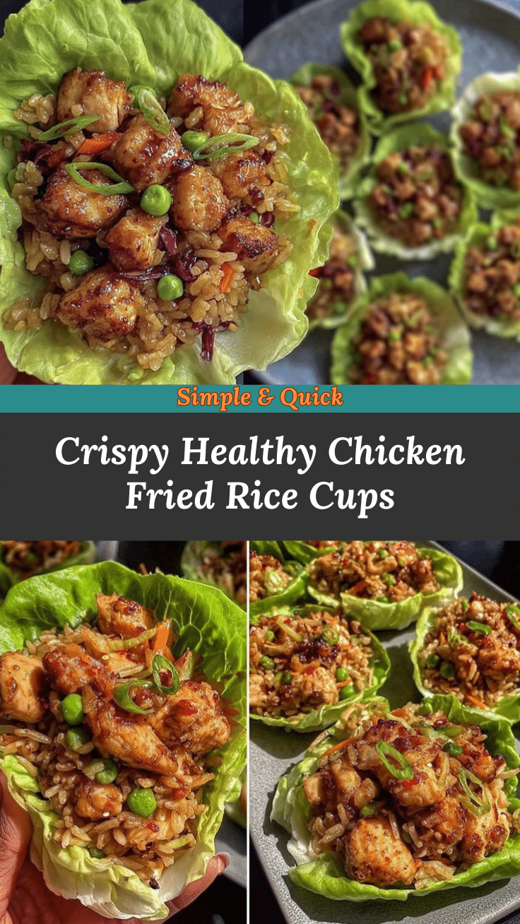 chicken fried rice lettuce cups recipe