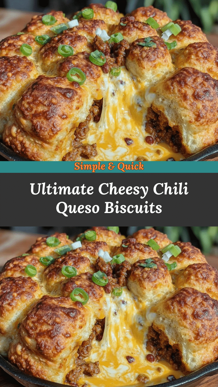 chili queso biscuit pull-apart skillet recipe