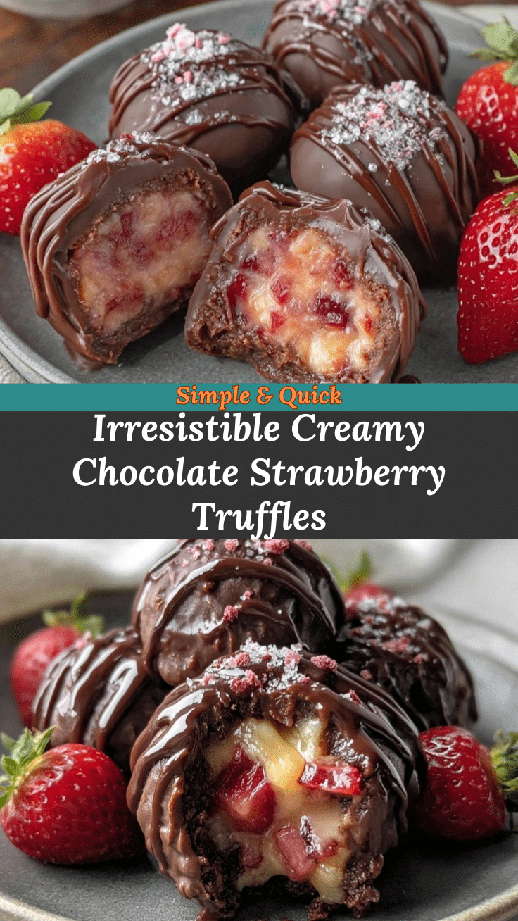 chocolate-covered strawberry frozen truffles recipe