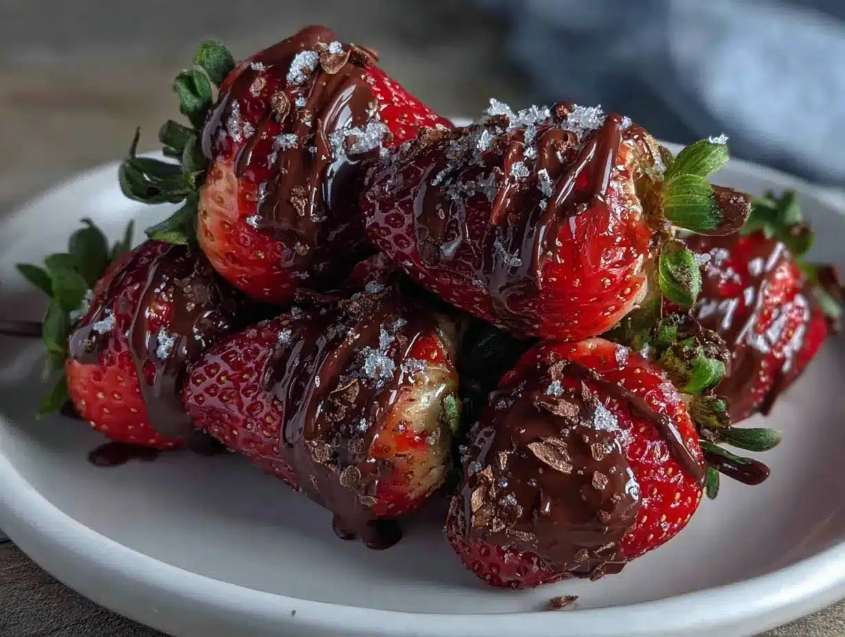 chocolate strawberry kabobs preparation steps