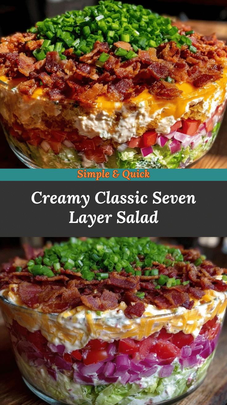 classic creamy seven layer salad recipe recipe