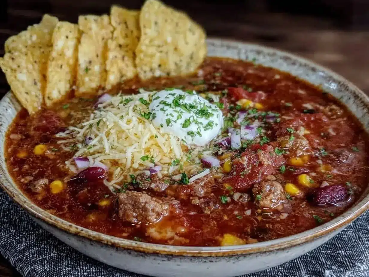cozy taco soup preparation steps