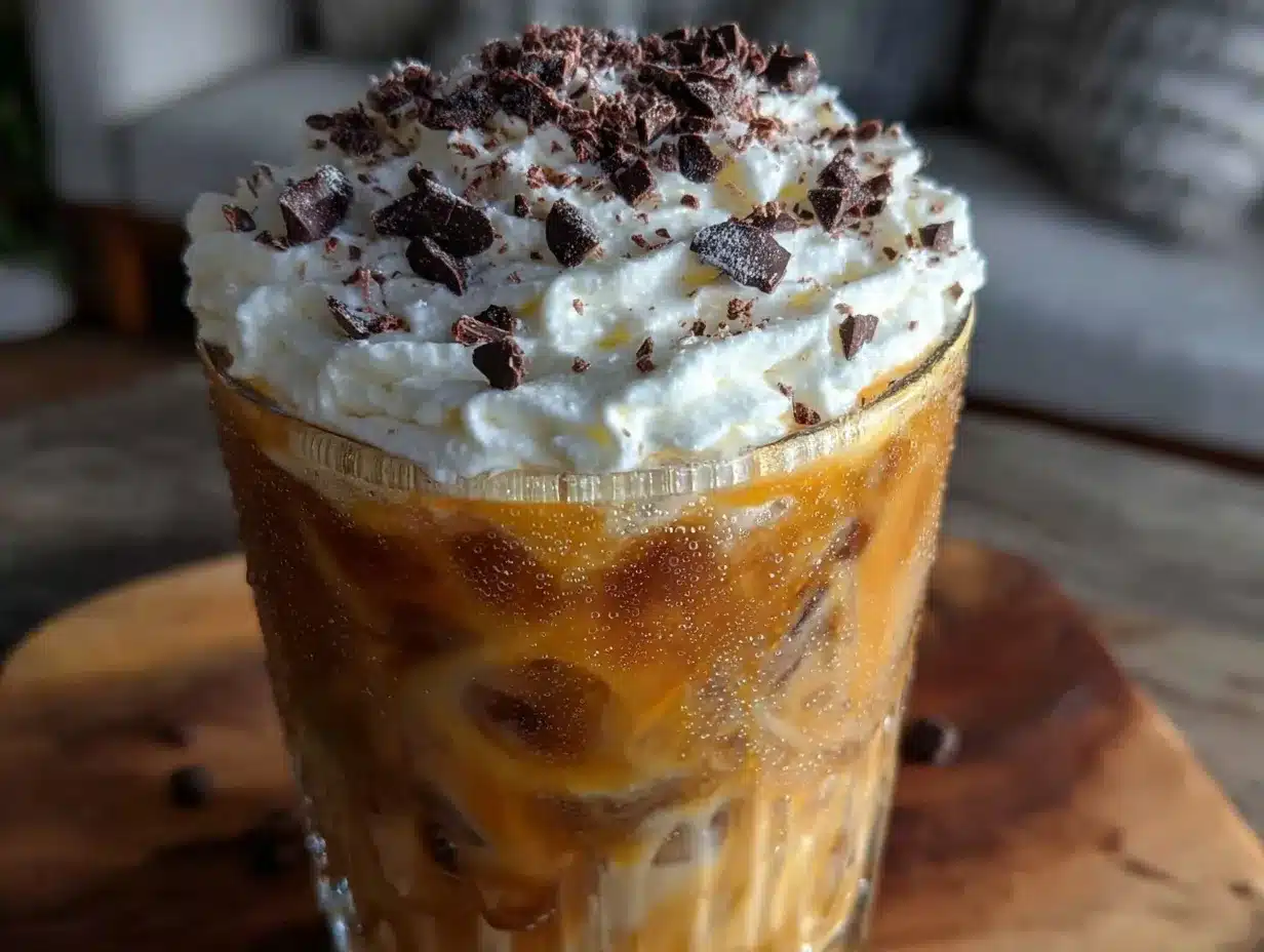 Creamy Baileys Iced Coffee preparation steps