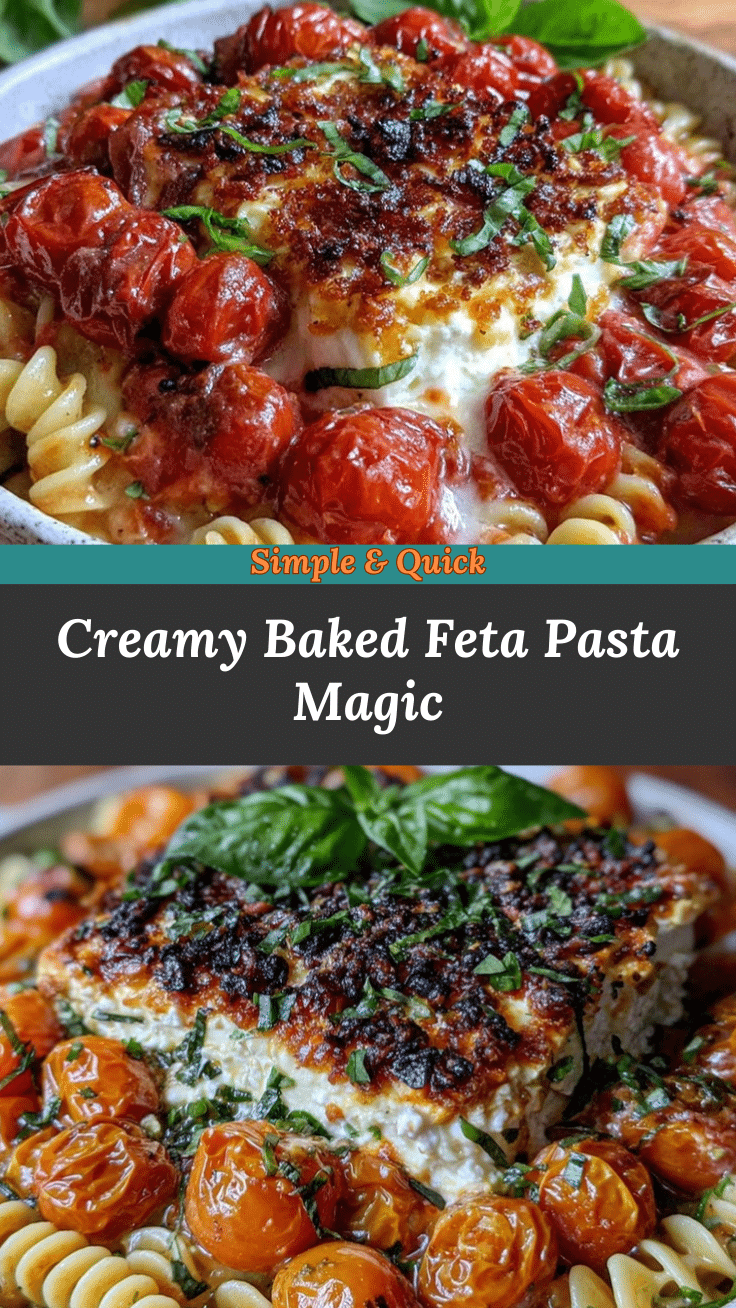 creamy baked feta pasta recipe