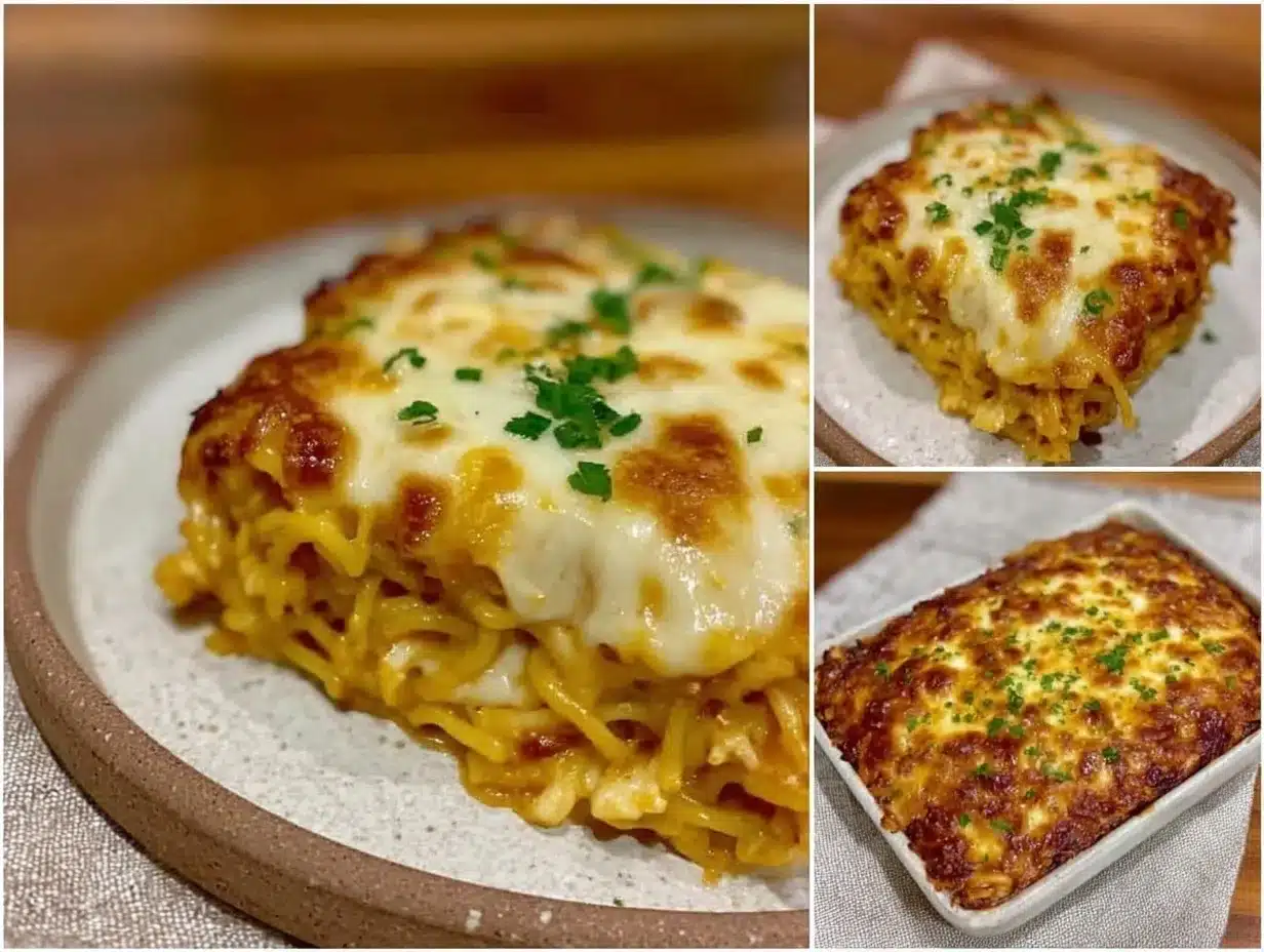 creamy comfort chicken spaghetti casserole preparation steps