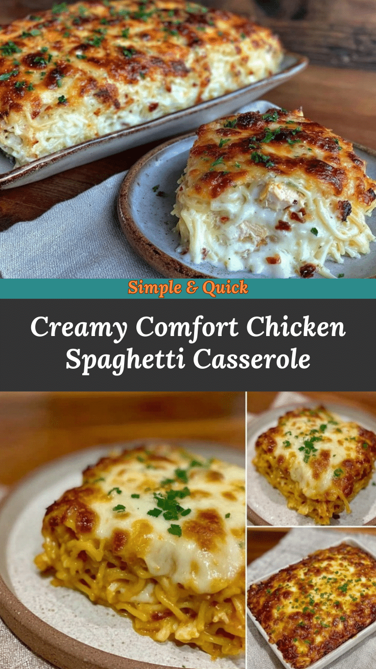 creamy comfort chicken spaghetti casserole recipe