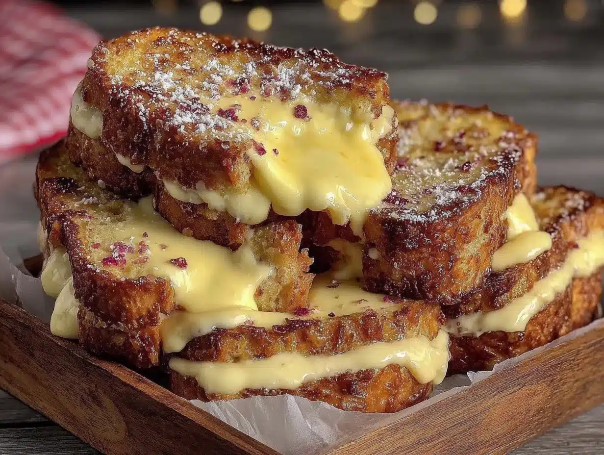 creamy custard toast preparation steps