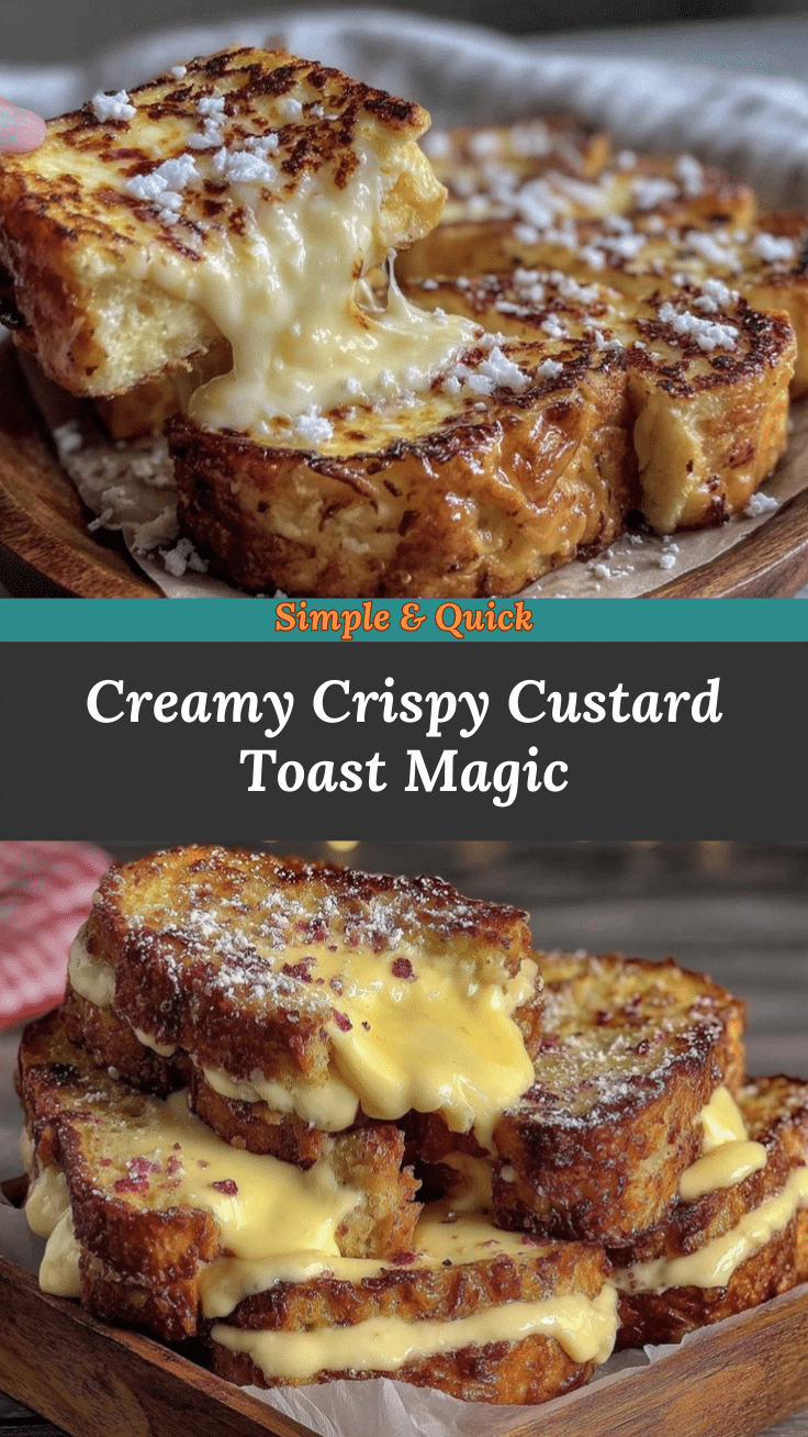 creamy custard toast recipe