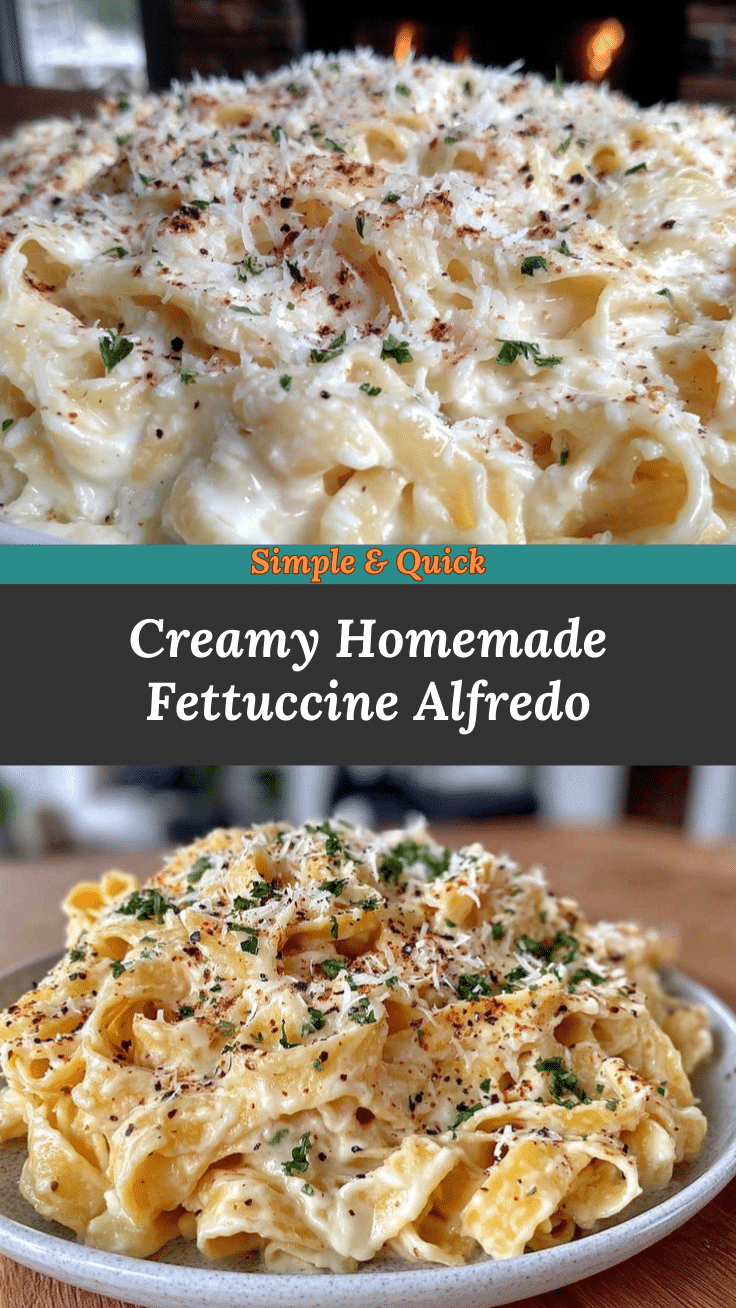 creamy fettuccine alfredo recipe