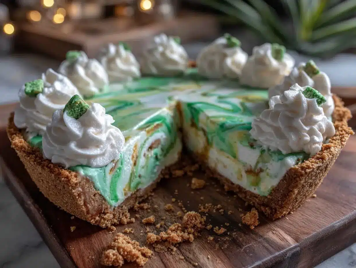 Creamy Shamrock Pie preparation steps