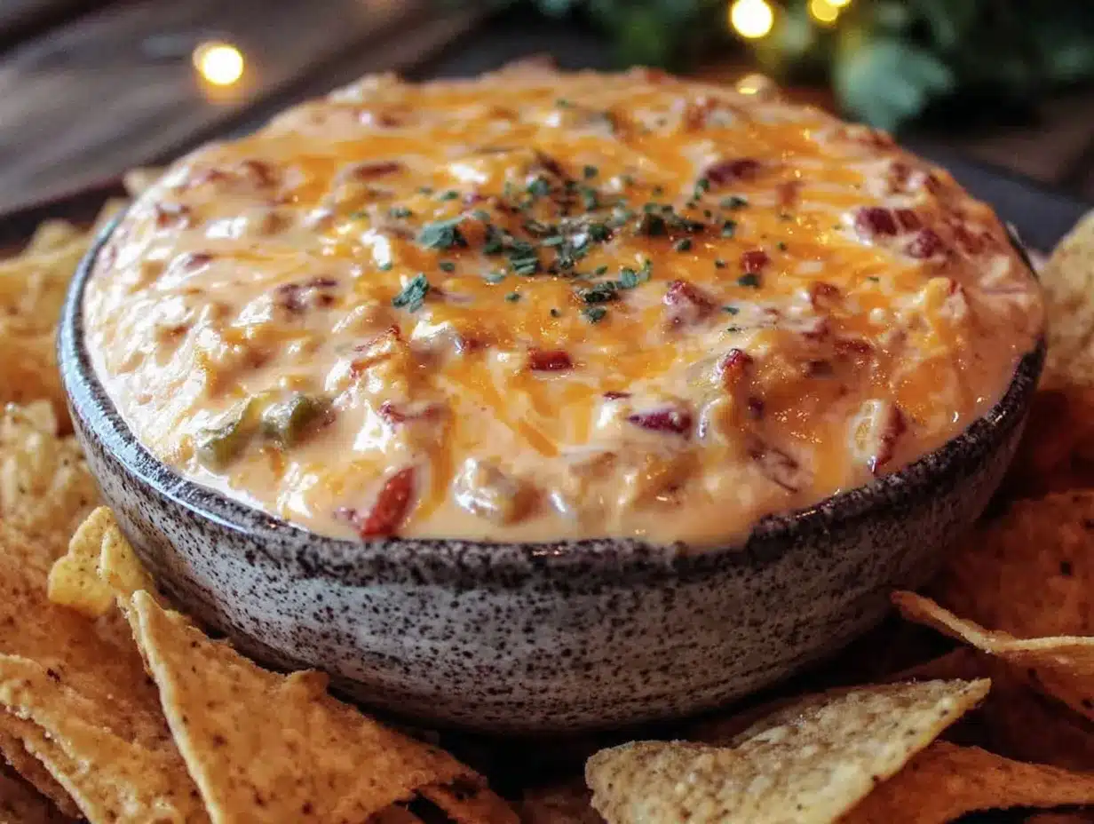 creamy slow cooker chili con queso preparation steps