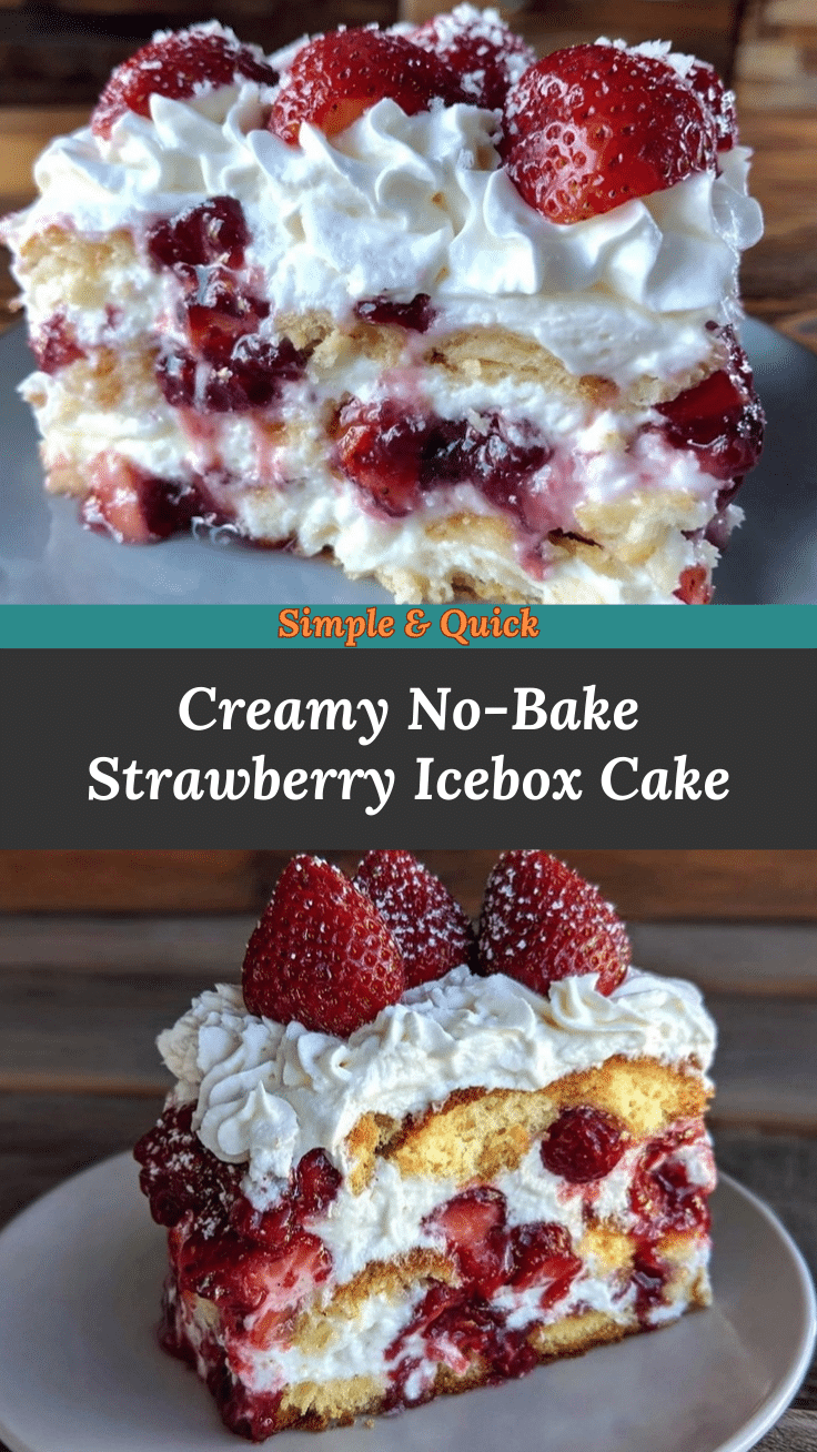 creamy strawberry icebox cake recipe