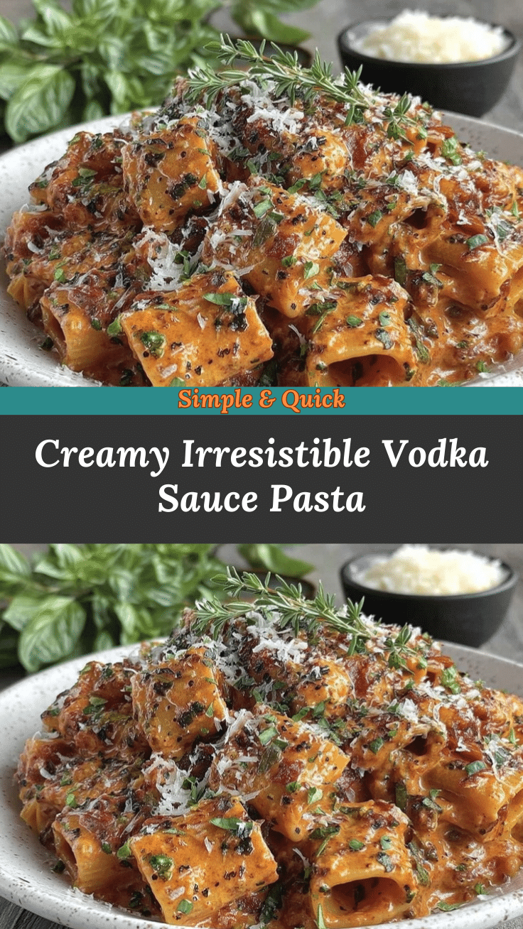 creamy vodka sauce pasta recipe