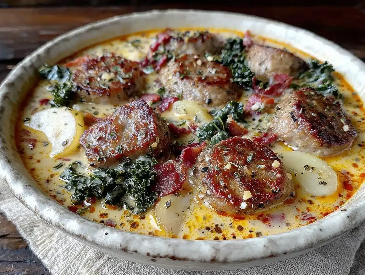 creamy zuppa toscana soup preparation steps
