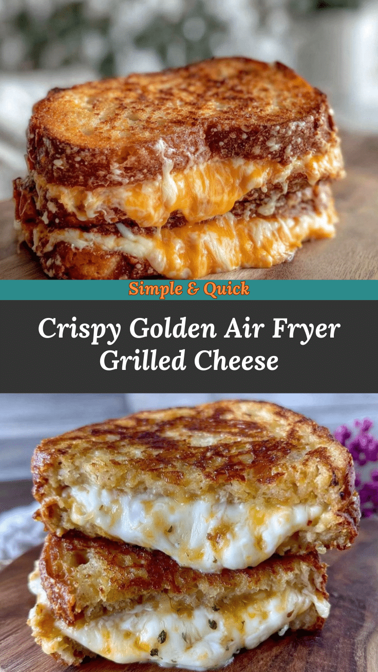 crispy air fryer grilled cheese sandwich recipe