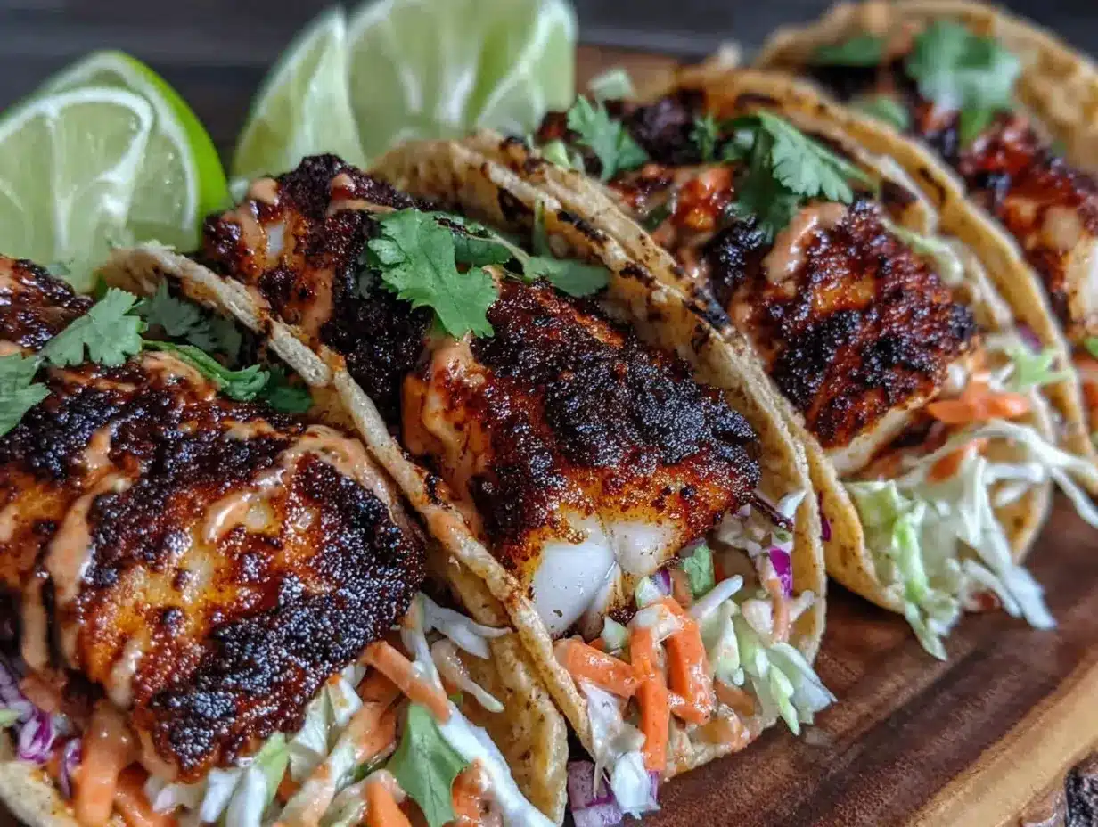 crispy blackened fish tacos preparation steps