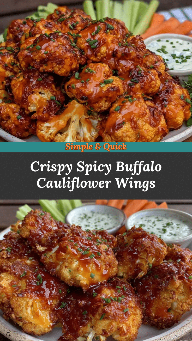 crispy buffalo cauliflower wings recipe
