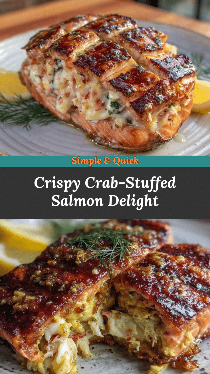 crispy crab-stuffed salmon delight recipe