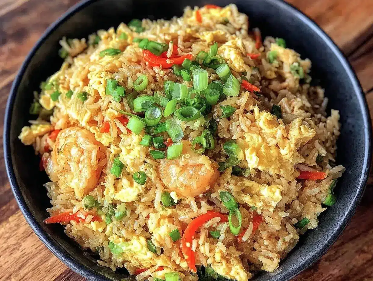 crispy restaurant style egg fried rice preparation steps