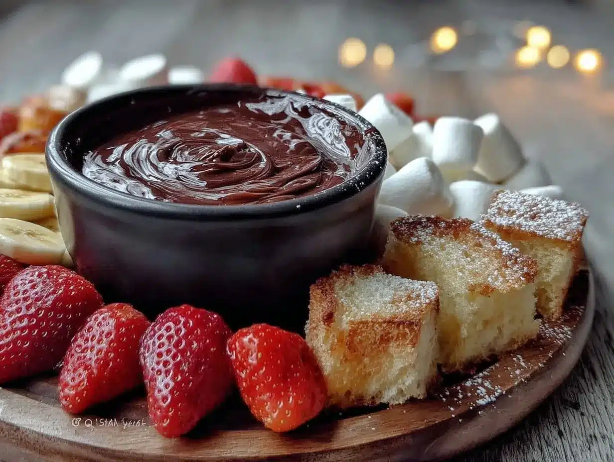 decadent chocolate fondue for two preparation steps