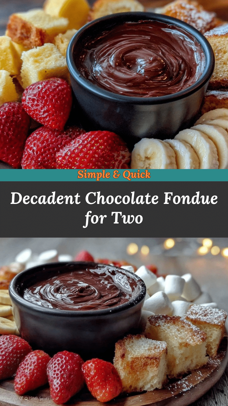 decadent chocolate fondue for two recipe